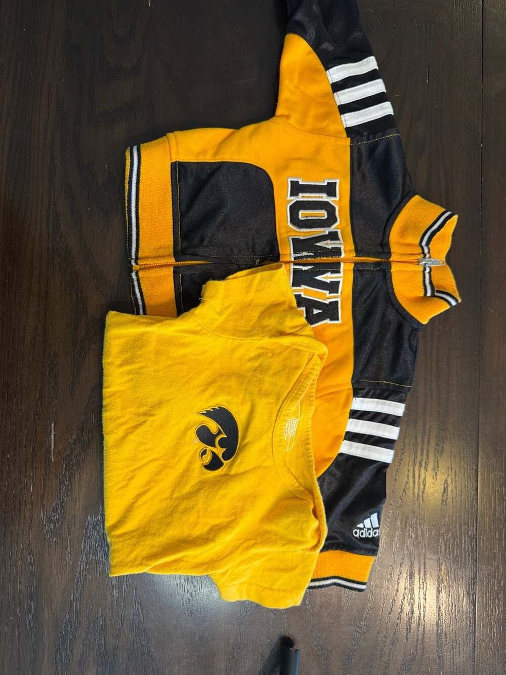 Adidas Iowa Hawkeyes Outfit Size 6-9M Jacket Bodysuit Set